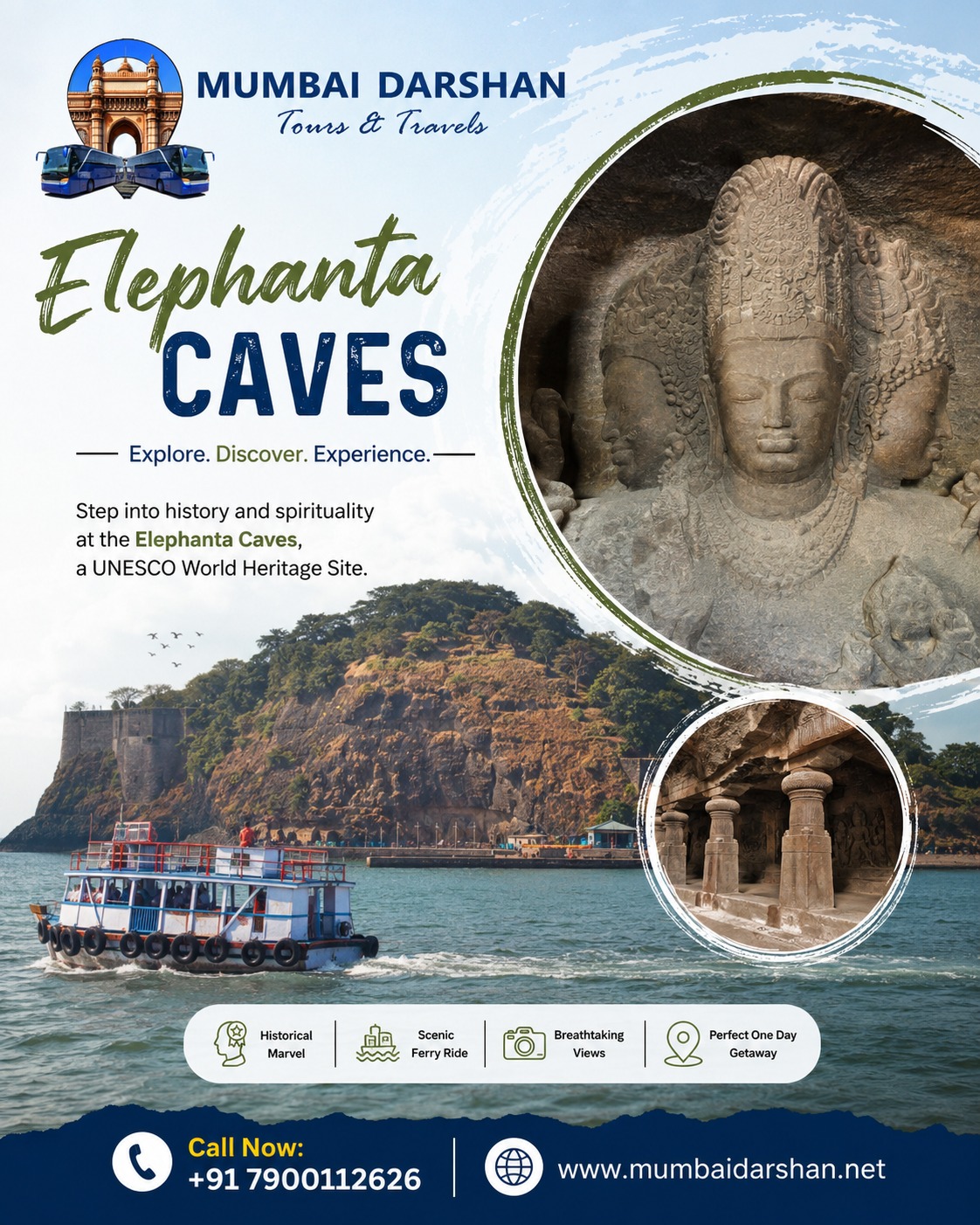 Discover the timeless beauty of Elephanta Caves, one of Mumbai's most iconic UNESCO World Heritage Sites