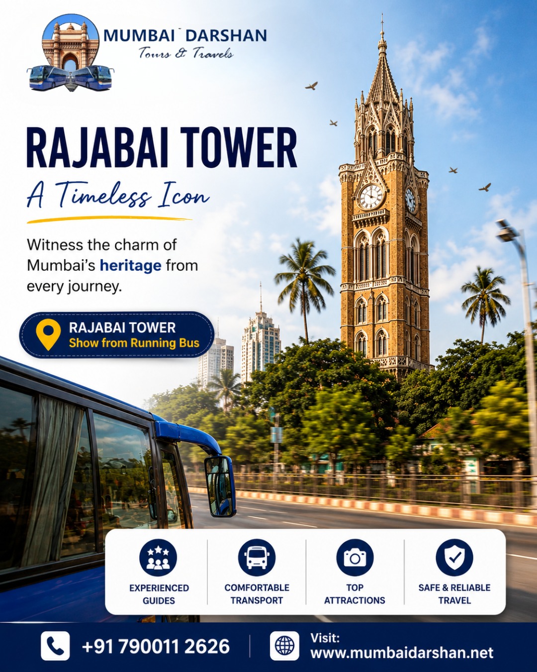 Mumbai Darshan Tour – Explore the Iconic Rajabai Tower